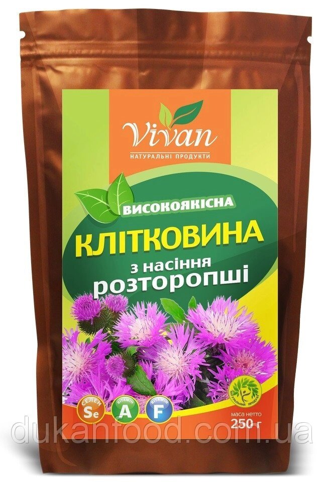 Клітковина з насіння розторопші, 250 г від компанії Діетмаркет "Душечка" - фото 1