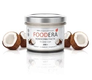 Кокосова паста FOODERA (без цукру і солі), 200г від компанії Діетмаркет "Душечка" - фото 1