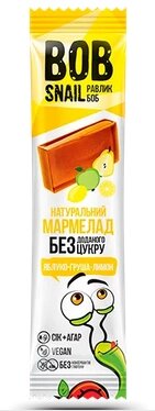 Натуральний мармелад Груша-Яблуко-Лимон, 38г від компанії Діетмаркет "Душечка" - фото 1