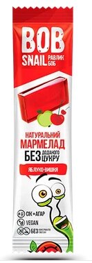 Натуральний мармелад Яблуко-Вишня, 38г від компанії Діетмаркет "Душечка" - фото 1