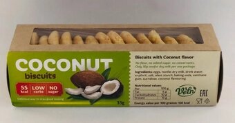 Печиво зі смаком кокоса "VELN", без цукру і борошна від компанії Діетмаркет "Душечка" - фото 1