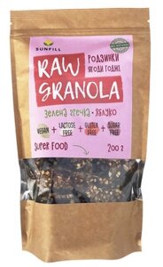 Гранола RAWGranola Ягоди годжі - Темний родзинки, 200 г