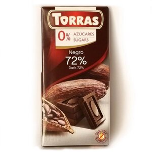 Torras Черный шоколад 72%, 75г