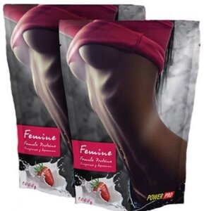 Протеїн Power Pro Femine Whey (полуниця з вершками), 1 кг