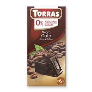 Torras Чорний шоколад з КАВОЮ без цукру
