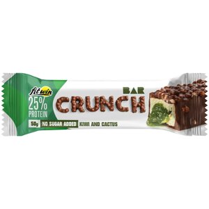 Протеїновий батончик без цукру Crunch Bar "Киви и кактус", FitWin, 50 г