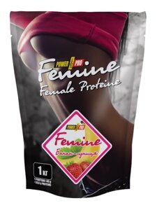 Протеїн Power Pro Femine Whey (банан-полуниця), 1 кг