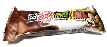 Протеїновий батончик Power Pro, «ГОРІХ», 32% білка, без цукру від компанії Діетмаркет "Душечка" - фото 1