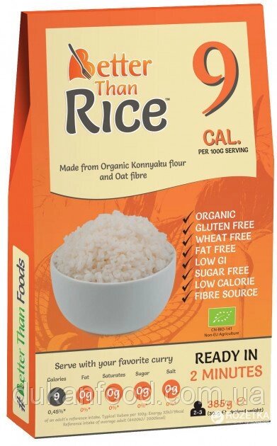 Шіратакі Рис / Rice 0 ккал, Organic, 300г від компанії Діетмаркет "Душечка" - фото 1