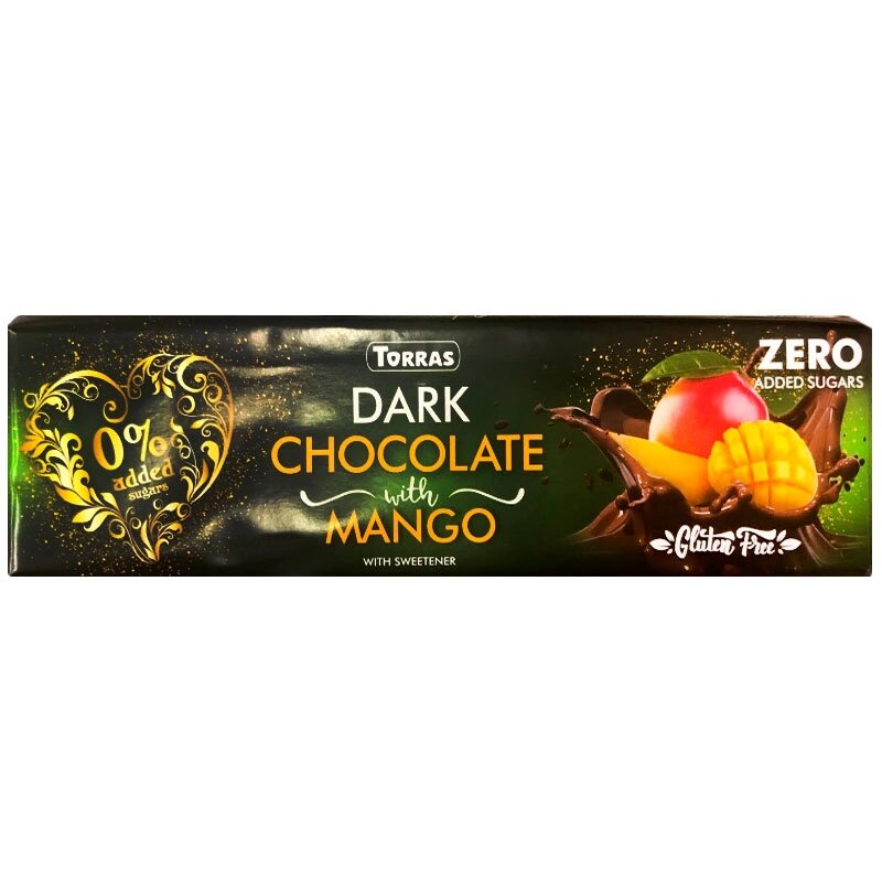 Шоколад темный с манго без сахара и глютена Torras, 300 гр ##от компании## Диетмаркет "Душечка" - ##фото## 1