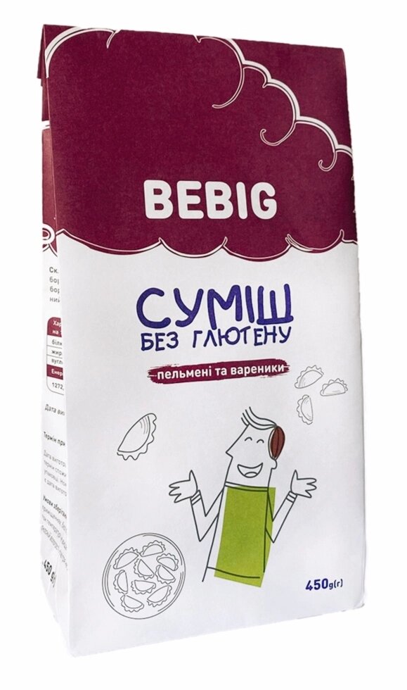 Суміш без глютену "Пельмені та вареники" ТМ BE BIG від компанії Діетмаркет "Душечка" - фото 1
