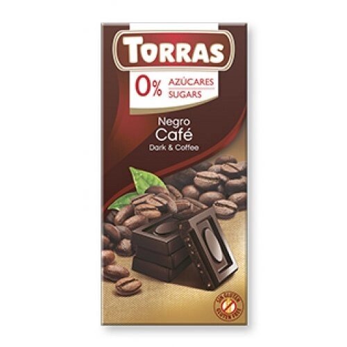 Torras Чорний шоколад з КАВОЮ без цукру від компанії Діетмаркет "Душечка" - фото 1