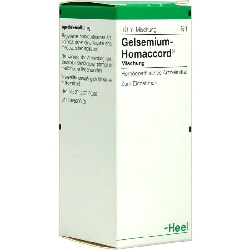 Гельземиум Гомаккорд капли 30мл. (Gelsemium-Homaccord) від компанії Альфа Медікал - фото 1