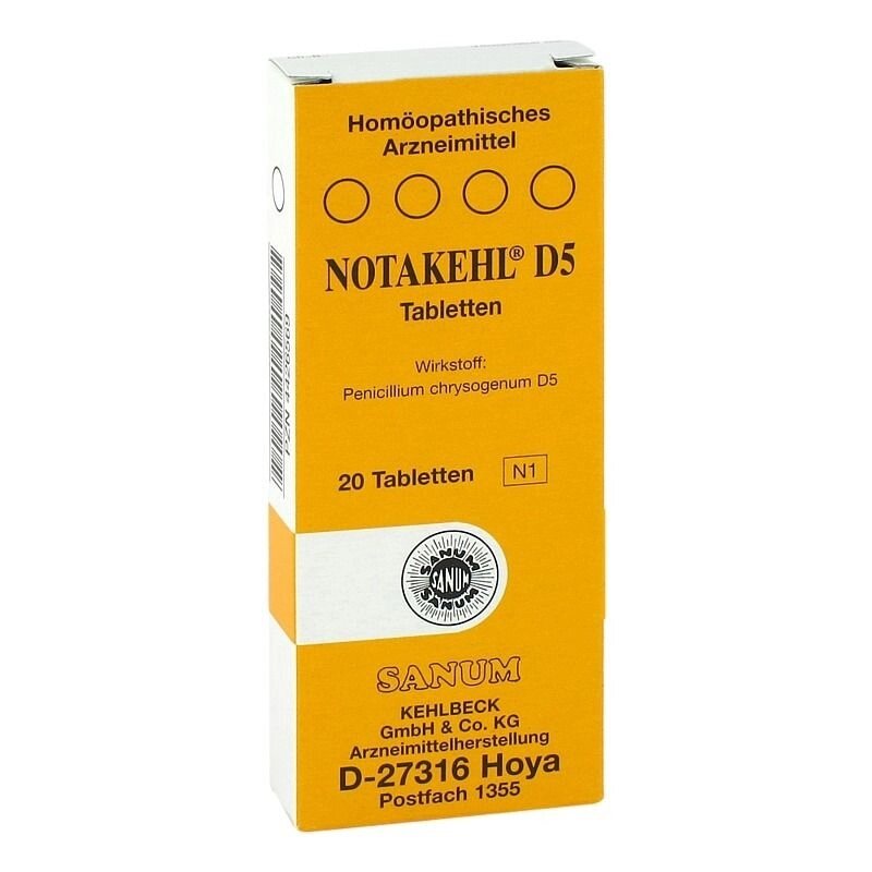 Нотакель Д5 таблеткі№20 (Notakehl D5) від компанії Альфа Медікал - фото 1