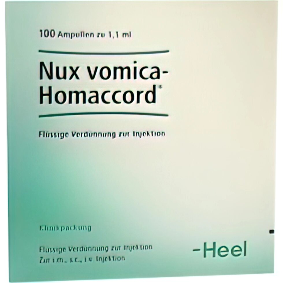 Нукс Воміка Гомаккорд 1,1мл амп.№5 (Nux vomica-Homaccord) від компанії Альфа Медікал - фото 1