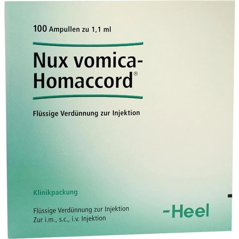 Нукс Воміка Гомаккорд амп. 100 (Nux vomica Homaccord 100ampullen) - опис