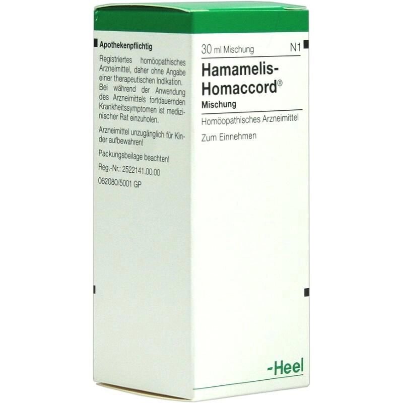Гамамеліс-гомаккорд краплі 30мл. (Hamamelis homaccord 30 ml) - наявність