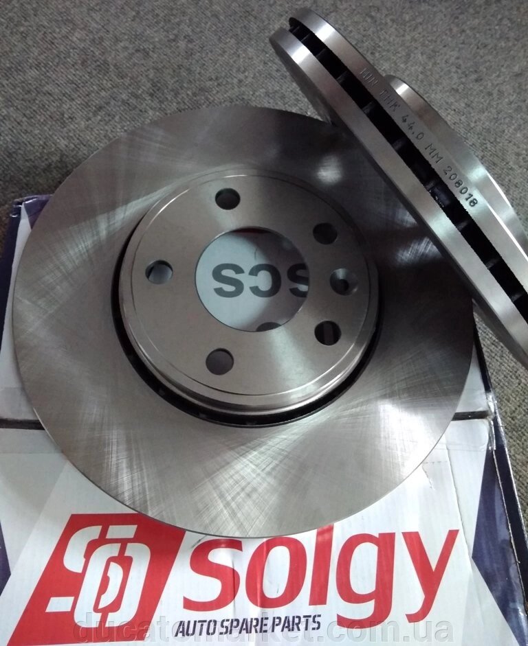 Гальмівний диск вентильований передній Рено Трафік (2000-2014) 8200010519,7701206845,7711130077,4414632, BG3768 від компанії DUCATOMARKET - фото 1