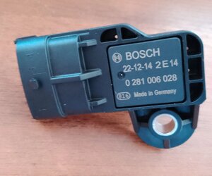 Датчик абсолютного тиску у впускному колекторі Peugeot Bipper (2008-……) 1.3 hdi 504369148,504245257,0281006028
