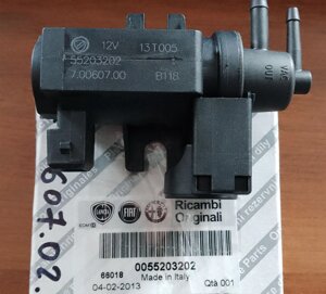 Клапан турбіни (перетворювач тиску) Fiat Doblo (2009- ......) 1.3Mjtd 55203202,51739594,55188059,70060700 в Івано-Франківській області от компании DUCATOMARKET