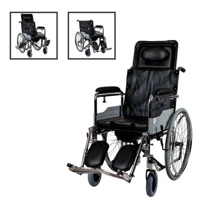 Багатофункціональне інвалідне крісло з туалетом для будинку та вуличного OSD-MOD-2-45