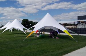 Тент палатка Зірка, яскравою забарвлення 10м Новинка, кольорова