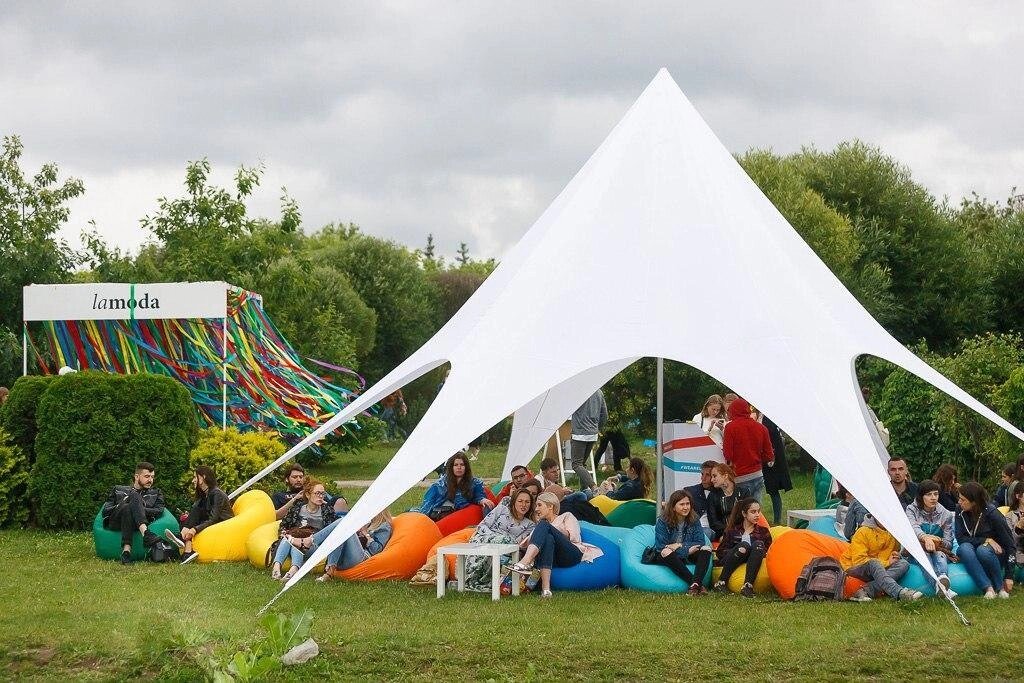 Тент палатка для фестивалей выставок - белый на 20 человек від компанії Інтернет магазин - намети тенти намету TENTEX - фото 1