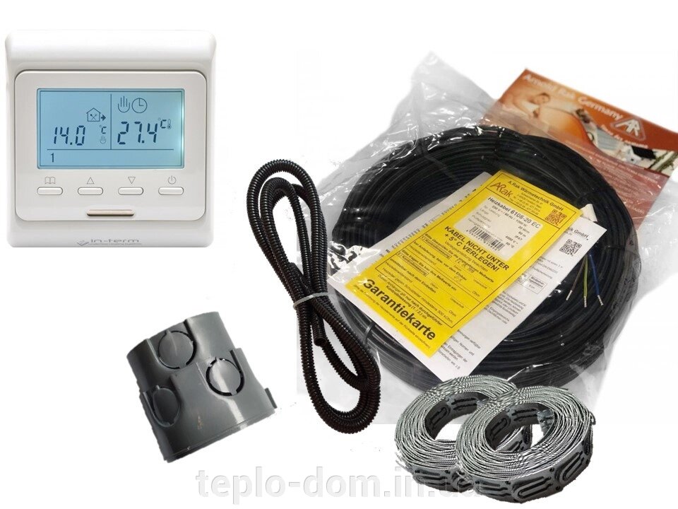 Кабель Arnold Rak 6105-20 EC | 30 м | 600 вт | 3,0 — 4,6 м. кв | + програмований регулятор (KIT 19020) від компанії Интернет-магазин "Тепло Вашого Дому" Warm House - фото 1