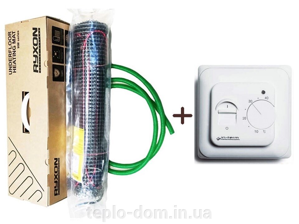 Мат під покриття з керамічної плитки в шар кахельного клею Ryxon HM-200 (8 м. кв) 1600 вт Серія RTC 70.26 від компанії Интернет-магазин "Тепло Вашого Дому" Warm House - фото 1