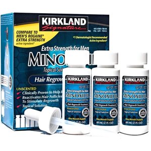 Лосьйон minoxidil 5% KIRKLAND (3 флаконів) + дозатор