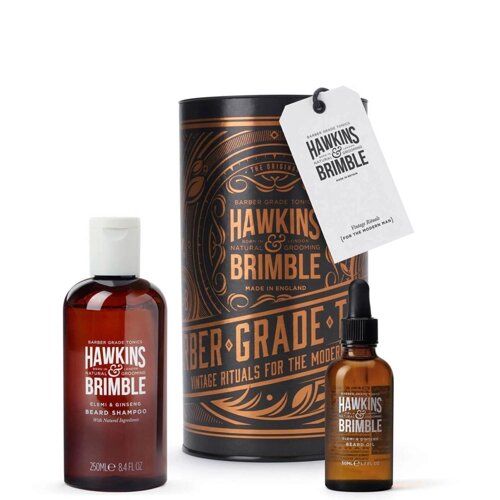 Набір для бороди Hawkins & Brimble Beard Gift Set (Beard Shampoo, Beard Oil)