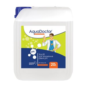 AquaDOCTOR — Засіб для зниження кислотності води (рН minus) рідкий склад (Соляна 14%Каністра 20 л