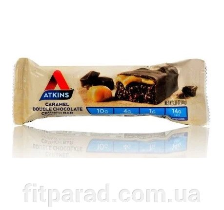 Atkins - Хрусткий батончик з шоколадом і карамеллю від компанії ФітПарад - фото 1