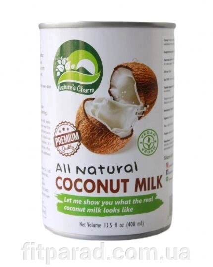 Молоко кокосове Nature's Charm, 400 г від компанії ФітПарад - фото 1