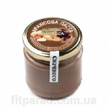 Паста арахісова з чорним шоколадом, 180г від компанії ФітПарад - фото 1
