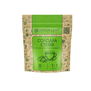 Цукрозамінник Стевія з натуральним підсолоджувачем, Green Leaf, 100 г, 1:1