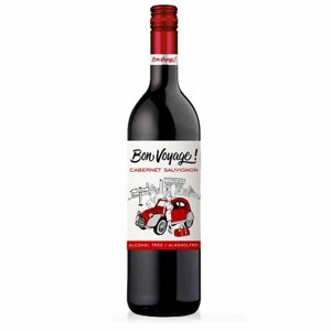 Безалкогольне вино Каберне Совіньон червоне напівсолодке Бон Вояж (Bon Voyage)