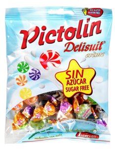 Асорті фруктово-вершкових цукерок без цукру, Pictolin