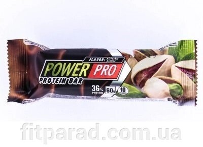 Протеїновий батончик Power Pro, «фісташкове праліне», 36% білка від компанії ФітПарад - фото 1