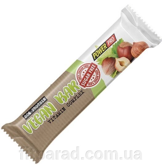 Протеїновий батончик Power Pro, Vegan Bar, 32% білка, без цукру від компанії ФітПарад - фото 1