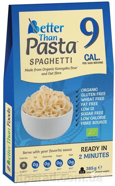 Шіратакі Спагеті Better Than Foods, Органічні, 300 г від компанії ФітПарад - фото 1