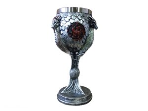 Келих для вина Кружка Чашка Череп Гра Престолів Game Of Thrones Fire and Blood Кубок Готика Подарунок