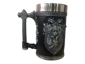 Кружка Чашка 3D Skull Mug Череп Пивний кухоль Двоголовий Орел