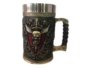 Кружка Чашка 3D Skull Mug Череп Пивний кухоль з Гербом Крилатого Черепа