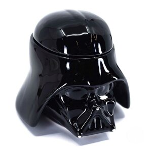 Кружка Чашка Келих з кришкою Star Wars Дарт Вейдер Star Wars 3D (Чорна) Кераміка