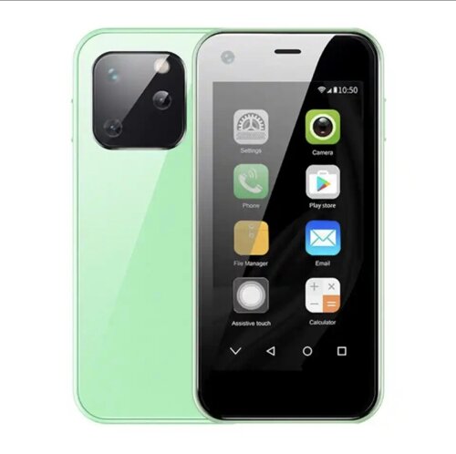 Маленький мобільний смартфон сенсорний Soyes XS 13 Зелений