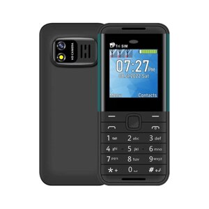 Міні мобільний телефон AIEK BM5310 3SIM Чорно - Зелений