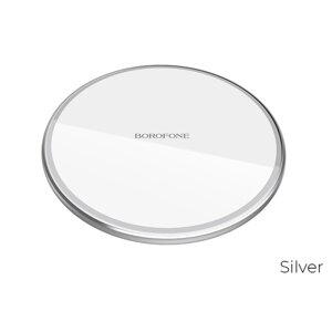 Бездротовий зарядний пристрій BOROFONE BQ3 Pro 15W wireless fast charger Silver