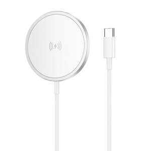 Бездротовий зарядний пристрій BOROFONE BQ32 Original series magnetic wireless fast charger White