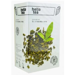 Чай зелений Hello Tea "Ті Гуань Інь"20*2 г)